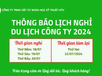 Thông Báo Lịch Nghỉ Du Lịch Công Ty 2024