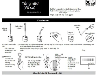 HƯỚNG DẪN KIỂM TRA NITO TỔNG TRONG NƯỚC