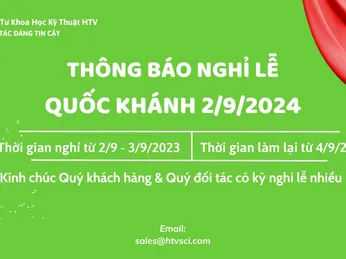 Thông báo nghỉ lễ Quốc khánh 2/9/2024