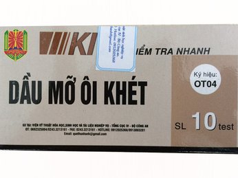 Kit kiểm tra nhanh dầu mỡ ôi khét OT04 của Bộ Công An Việt Nam