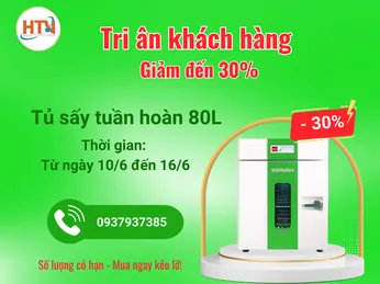 Khuyến Mãi Tri Ân Khách Hàng: Giảm Giá 30% Cho Tủ Sấy Tuần Hoàn 80L Hãng SERIMA