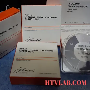 Test nhanh chlorine tổng 0-200 ppm Cl₂   (020.5)