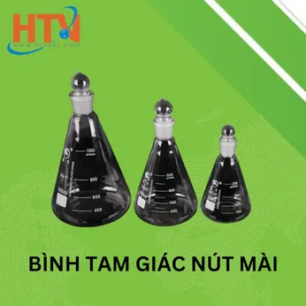 Bình tam giác nút mài