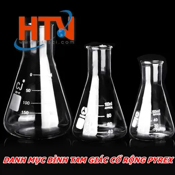 DANH MỤC BÌNH TAM GIÁC CỔ RỘNG PYREX TẠI HTVLAB