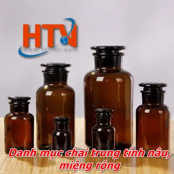 DANH MỤC CHAI TRUNG TÍNH NÂU, MIỆNG RỘNG TẠI HTVLAB