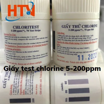 GIẤY THỬ NHANH CHLORINE 5-200PPM