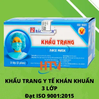 Khẩu Trang Y Tế 3 Lớp Bảo Thạch 50 Cái