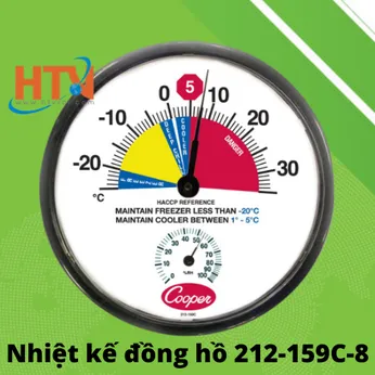 Nhiệt kế đồng hồ treo tường 212-159C-8