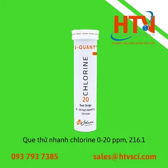 Que thử nhanh chlorine 0-20 ppm - 216.1