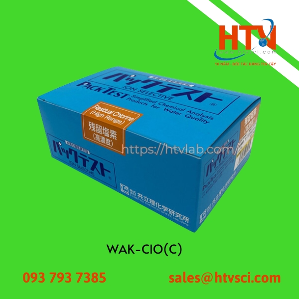 KYORITSU PACKTEST Residual Chlorine (High Range)