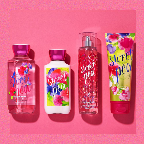 S a t m sweet pea bath and body works 295ml
