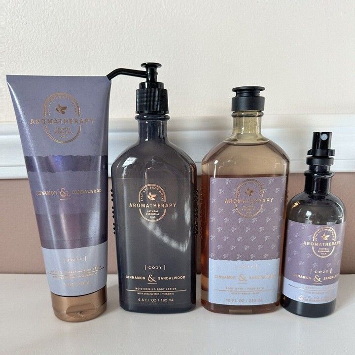 Tinh Dầu Thư Giãn Xịt thơm gối ngủ Cozy Cinnamon Sandalwood body mist