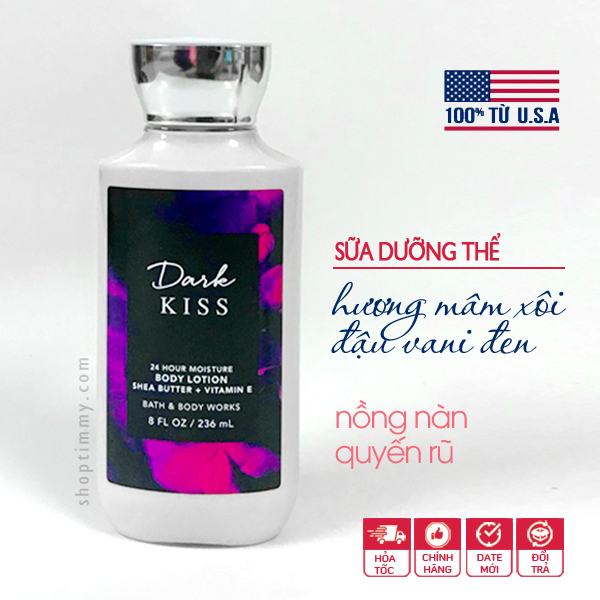 Sữa dưỡng thể Dark Kiss lotion Bath and Body Works 236ml