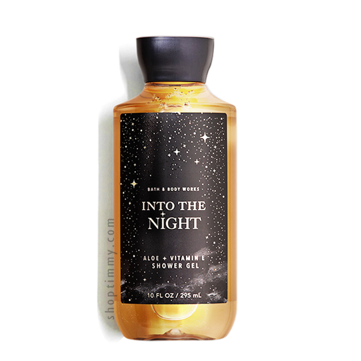 (Hàng Mỹ) Sữa tắm vitamin E & Lô hội hương nước hoa Into The Night - Bath and Body Works 295ml