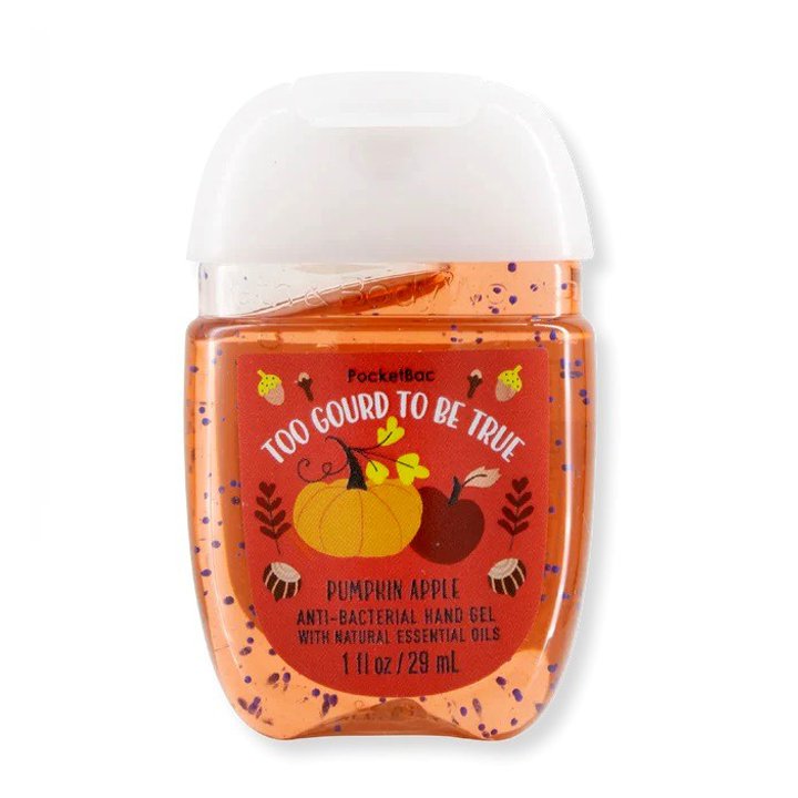 Gel rửa tay khô dưỡng ẩm diệt khuẩn mini hương thơm Pumpkin Apple - Bath & Body Works 29ml (Mỹ)
