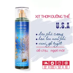 Xịt thơm toàn thân dưỡng ẩm Frosted Coconut Snowball - Bath & Body Works 236ml - Chính hãng Mỹ