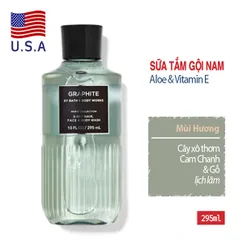 Sữa tắm gội rửa mặt cho nam Graphite - Bath and Body Works chính hãng Mỹ | 295ml