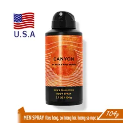 Xịt khử mùi toàn thân nam Canyon - Bath and Body Works 104g | Chính hãng Mỹ