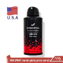 Xịt khử mùi toàn thân nam Immortal - Bath and Body Works 104g | Chính hãng Mỹ
