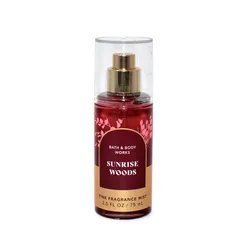 Xịt thơm toàn thân mini Sunrise Woods travel size 75ml | Bath & Body Works | Chính hãng Mỹ