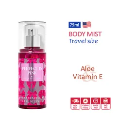 Xịt thơm toàn thân mini Perfect in Pink travel size 75ml | Bath & Body Works | Chính hãng Mỹ