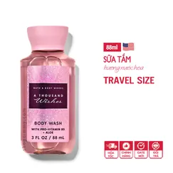 Sữa tắm mini du lịch A Thousand Wishes - Bath and Body Works | Travel size 88ml | Chính hãng Mỹ