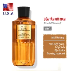 Sữa tắm, gội đầu, rửa mặt After Dark 3in1 cho nam giới - Bath and Body Works chính hãng Mỹ 295ml