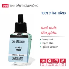 Tinh Dầu thơm Xông Phòng Aloe & Palm mát mẻ, dễ chịu - Bath & Body Works 24ml - Chính hãng U.S.A