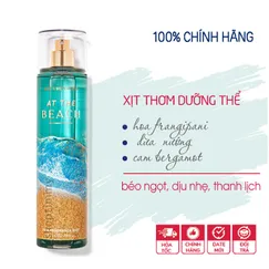 Xịt thơm body dưỡng ẩm At the Beach - Bath and Body Works | Chính hãng Mỹ | mẫu 2024