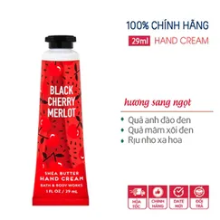 Kem dưỡng da tay vitamin e Black Cherry Merlot hương rịu trái cây sang ngọt - Bath and Body Works 29ml - Chính hãng Mỹ
