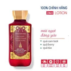 Sữa dưỡng thể Bright Christmas Morning - Bath & Body Works 236ml | Chính hãng Mỹ