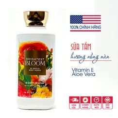 Chính hãng Mỹ | Sữa tắm vitamin E Brightest Bloom hương hoa thuần khiết - Bath & Body Works 236ml