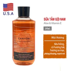 Sữa tắm, gội đầu, rửa mặt 3 in 1 cho nam giới Canyon - Bath and Body Works chính hãng Mỹ | 295ml