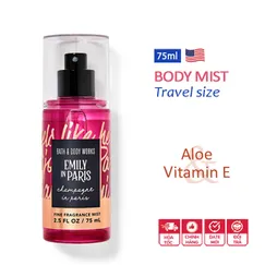 Xịt thơm toàn thân mini Champagne In Paris ( Emily in Paris ) travel size 75ml | Bath & Body Works | Chính hãng Mỹ