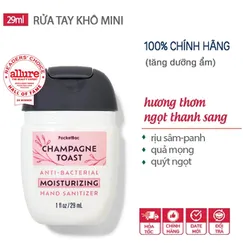 Gel rửa tay khô dưỡng ẩm diệt khuẩn mini Champagne Toast hương rượu nồng - Bath & Body Works (Mỹ) - 29ml