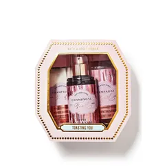 Chính hãng Mỹ| Bộ quà tặng Xịt thơm body | Sữa tắm | Dưỡng thể mini Champagne Toast - Bath and Body Works | Travel size 75ml 88ml