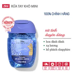 Gel rửa tay khô dưỡng ẩm diệt khuẩn mini Cinderella | Disney Princess - Bath & Body Works | Chính hãng Mỹ - 29ml