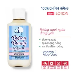 (Chính hãng Mỹ) Sữa dưỡng thể hương nước hoa Cotton Candy Clouds - Bath & Body Works 236ml