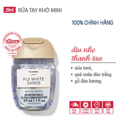 Gel rửa tay khô dưỡng ẩm diệt khuẩn mini Fiji White Sands - Bath & Body Works | Chính hãng Mỹ - 29ml