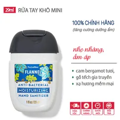 Gel rửa tay khô dưỡng ẩm diệt khuẩn mini Flannel - Bath & Body Works | Chính hãng Mỹ - 29ml