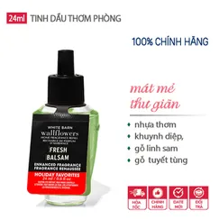 Tinh Dầu thơm Xông Phòng Fresh Balsam mát mẻ, thư giãn - Bath & Body Works 24ml - Chính hãng U.S.A