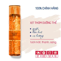 Xịt thơm toàn thân Getaway Soiree body mist hương nước hoa sang trọng - Bath and Body Works 236ml | Chính hãng Mỹ