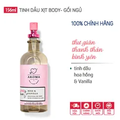 Tinh Dầu Thư Giãn Xịt thơm gối ngủ & cơ thể - Inspire Love Rose Vanilla - Bath & Body Works Aromatherapy chính hãng Mỹ