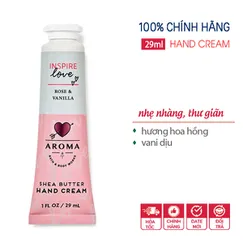 Kem dưỡng da tay vitamin E Inspire Love | Rose Vanilla - Bath and Body Works 29ml | Chính hãng Mỹ