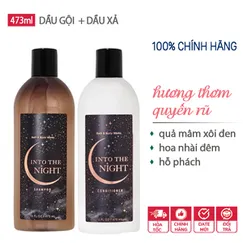 Bộ Dầu Gội & Xả hương INTO THE NIGHT Shampoo & Conditioner Bath And Body Works 473ml | Chính hãng Mỹ
