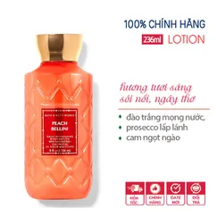 Sữa dưỡng thể Peach Bellini trong sáng dễ thương - Bath & Body Works | Chính hãng Mỹ 236ml