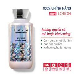 Sữa dưỡng thể Platinum - Bath & Body Works 236ml | Chính hãng Mỹ