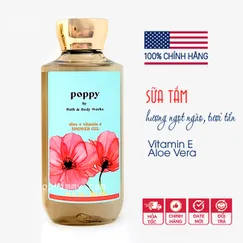 Chính hãng Mỹ | Sữa tắm vitamin e hương Poppy ngọt ngào cuốn hút - Bath & Body Works 236ml