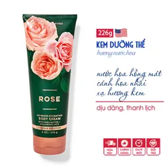 Kem dưỡng thể Rose body cream - Bath & Body Works 226g