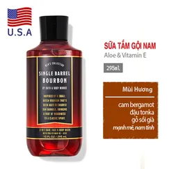 Sữa tắm, gội đầu, rửa mặt Single Barrel Bourbon 3 in 1 cho nam giới  - Bath and Body Works chính hãng Mỹ | 295ml